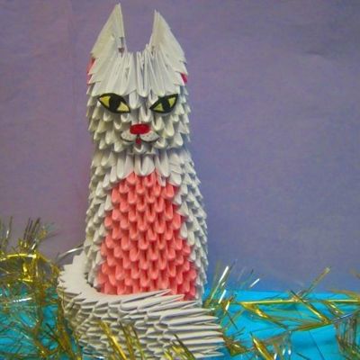 Оригами Кошечка
