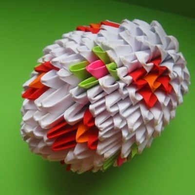 Пасхальное яйцо. Техника оригами