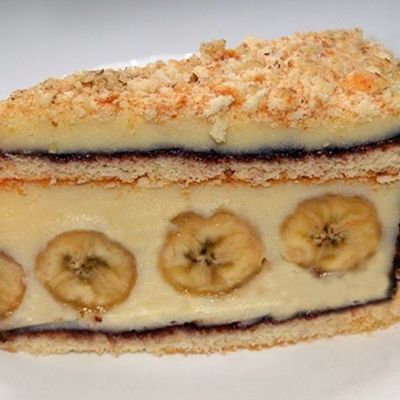 Торт с бананами