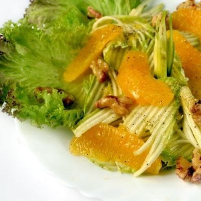Салат из кабачков с апельсинами
