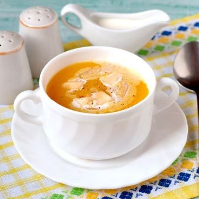 Крем-суп из тыквы с грушами