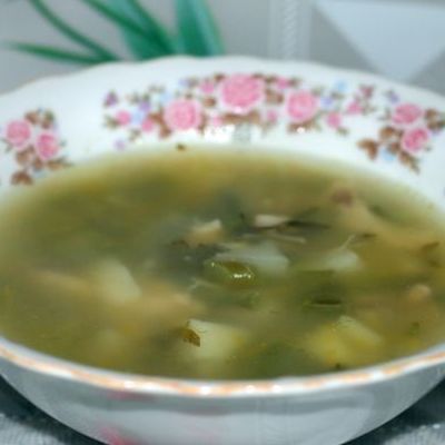 Суп из зеленой фасоли