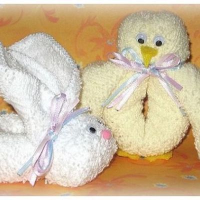 Игрушки из полотенца
