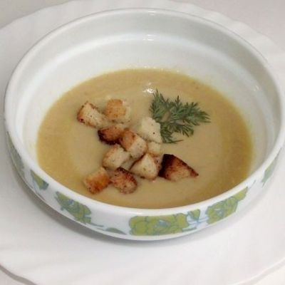 Крем-суп с цветной капустой и чечевицей