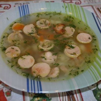 Супчик с сосисками Студенческий