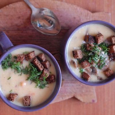 Грибной суп с шампиньонами: вегетарианский вариант