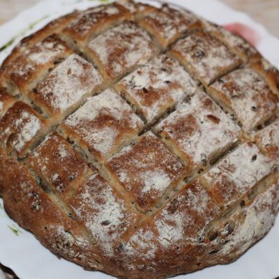 Рецепт теста для хлеба на разрыхлителе с семечками