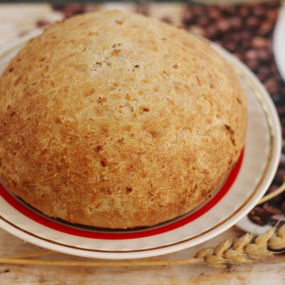 Домашний хлеб с овсяной кашей для супа