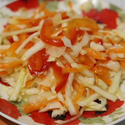 Капустный салат на зиму - провереный рецепт