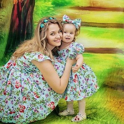 Фотосессия мама с дочкой