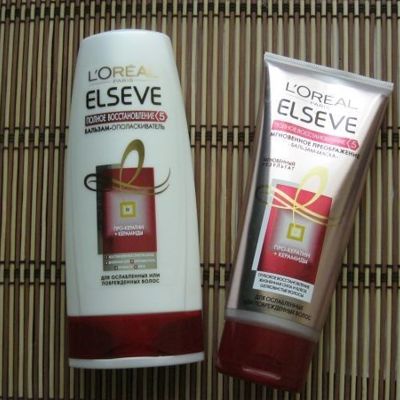 Бальзам-ополаскиватель и бальзм-маска для волос Полное восстановление от Elseve