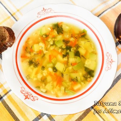 Овощной суп с овсянкой