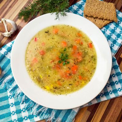Вкусный суп из красной чечевицы с овощами за 30 минут