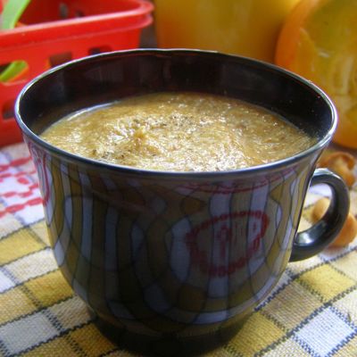 Грибной суп-пюре из лисичек с тыквой
