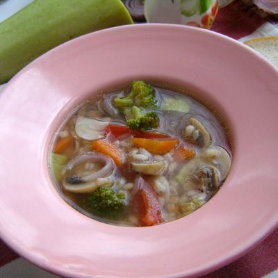 Легкий овощной суп на скорую руку