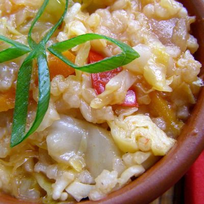 Рис с капустой в мультиварке простой и быстрый рецепт