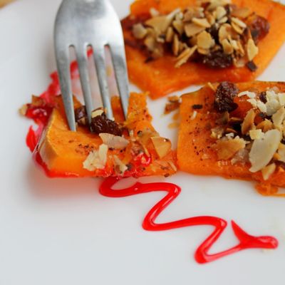 Медовый десерт из тыквы с миндалем самый простой рецепт для поста
