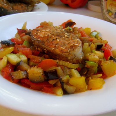 Красная рыба в кунжуте с овощами постные рецепты на новогодний стол