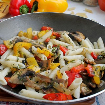 Паста пенне с овощами - рецепт для поклонников ЗОЖ