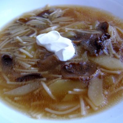 Ароматный грибной суп с вермишелью рецепт легкого, но сытного блюда от мамы