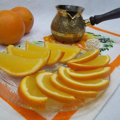 Научитесь готовить вкусные желейные апельсиновые дольки - простой рецепт