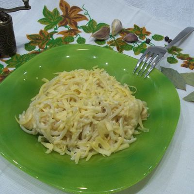 Как приготовить ужин за 20 минут вкусные спагетти с сыром и яйцом