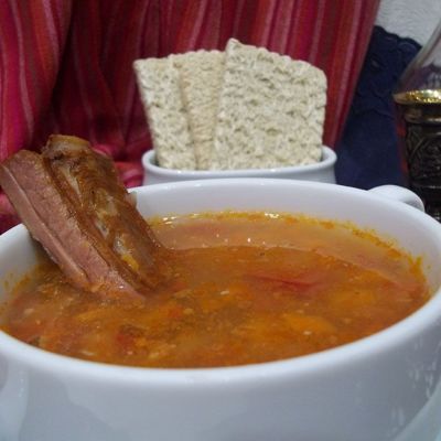 Вкусный гороховый суп универсальный рецепт с копчеными ребрышками