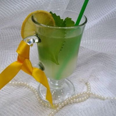 Освежающий летний лимонад вкусный напиток с мятой