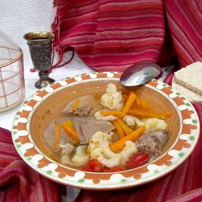 Мой новый рецепт овощного супа с языком просто, вкусно, быстро