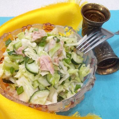 Мой новый овощной салат с рыбными консервами советы и хитрости