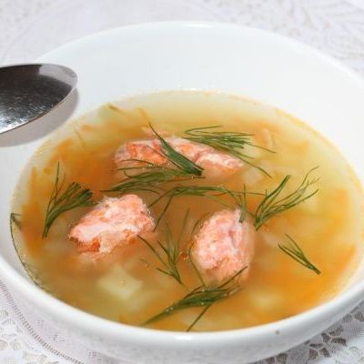 Суп из хвостов семги