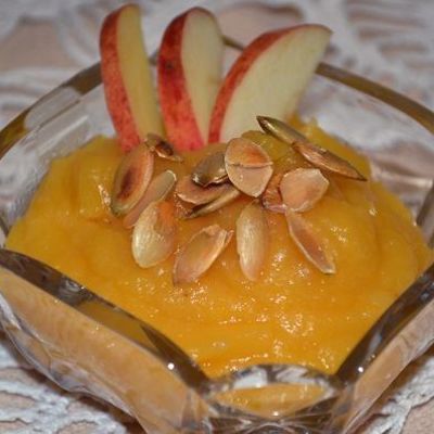 Тыквенно-яблочный десерт за 10 минут