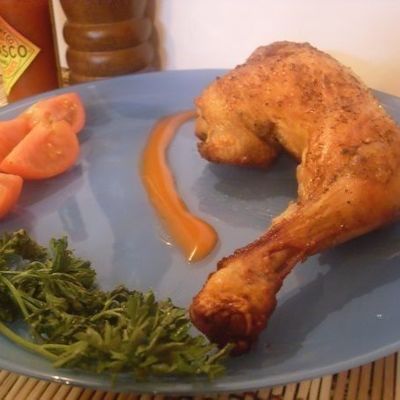 Запеченная курица в сладком соусе