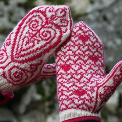 10 схем для вязания рукавиц и перчаток