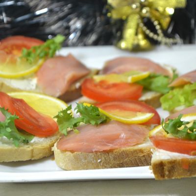 Суперские бутерброды к новогоднему столу - вкусно, быстро и красиво