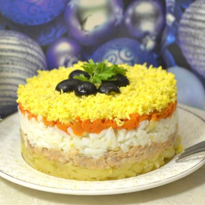 Нежнейшая Мимоза с красной рыбой - любимый салат на Новый год