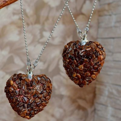 Как сделать сердечки из кофейных зёрен