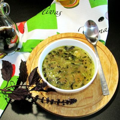 Картофельный суп в стиле фьюжн