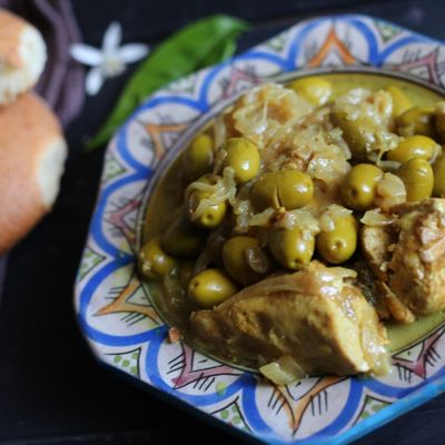 Курица с оливками по-мароккански