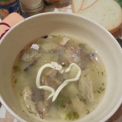 Суп с сардинами