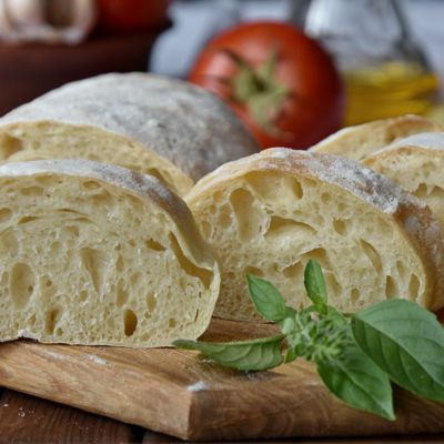 Чиабатта итальянский белый хлеб