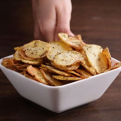 Рецепт домашних чипсов с солью и уксусом