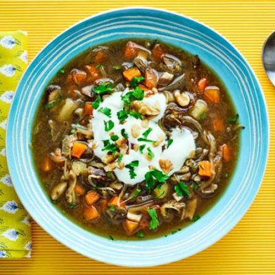 Ароматный грибной суп с картошкой - готовим быстро и просто
