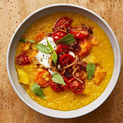 Индийский дхал из красной чечевицы и овощей - пряный и очень вкусный суп