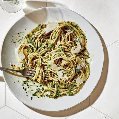 Паста песто - идеальный вариант для спагетти