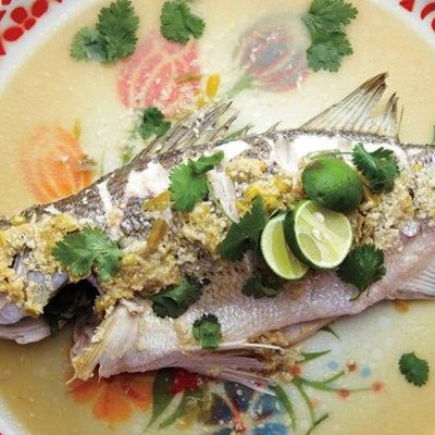 Вкусное постное блюдо - рыба на пару с чили и лаймом