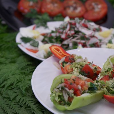 Летние овощные салаты по-новому