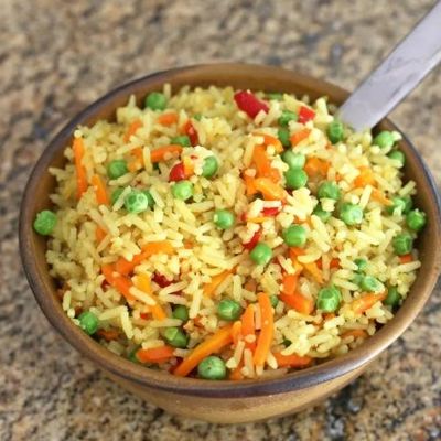 Рис карри с овощами в духовке