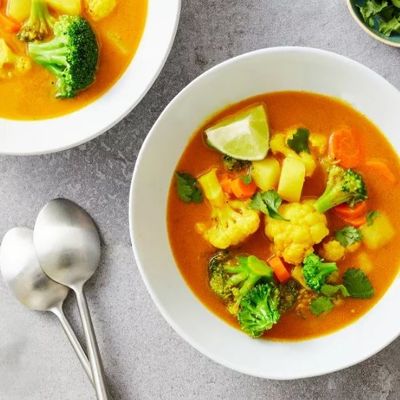 Постный овощной суп по-азиатски за 20 минут