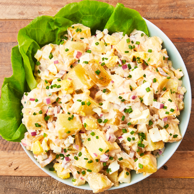 Весенний картофельный салат - просто и очень вкусно